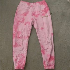 Nicky Kay pink tie dye sweatpants